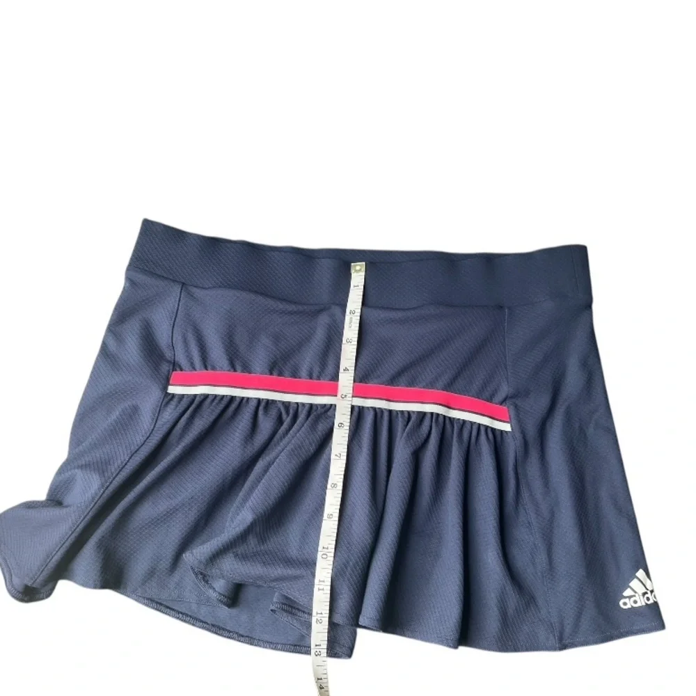 Adidas Women's Navy Skirt with Pink Accent Climate Skirt Size M